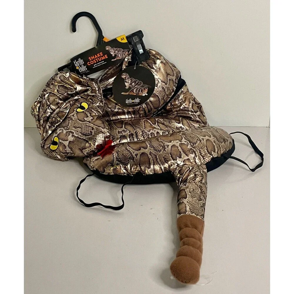 Halloween Pet Dog Cat SNAKE COSTUME Size Medium Thrills & Chills